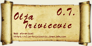 Olja Trivičević vizit kartica